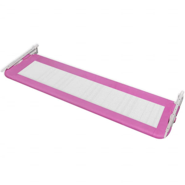vidaXL Toddler Bed Rail 2 pcs Pink 150 x 42 cm