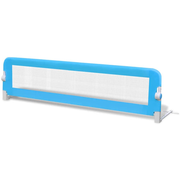 vidaXL Toddler Bed Rail 2 pcs Blue 150 x 42 cm
