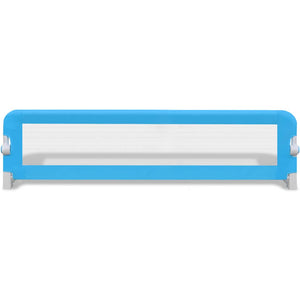 vidaXL Toddler Bed Rail 2 pcs Blue 150 x 42 cm
