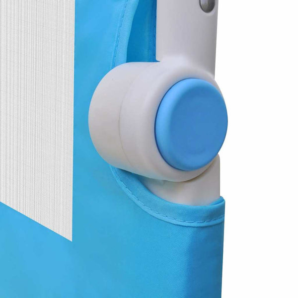 vidaXL Toddler Bed Rail 2 pcs Blue 150 x 42 cm
