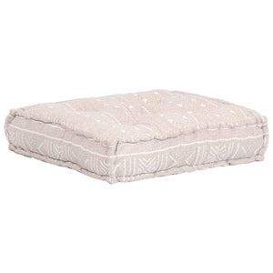 vidaXL 1-Seater Modular Ottoman Beige Fabric