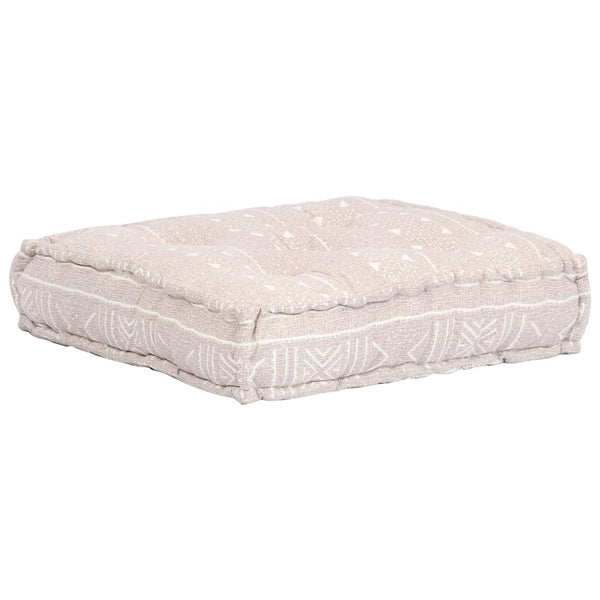 vidaXL 1-Seater Modular Ottoman Beige Fabric