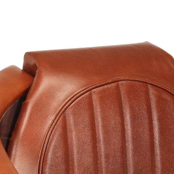 vidaXL Aviator Armchair Brown Genuine Leather