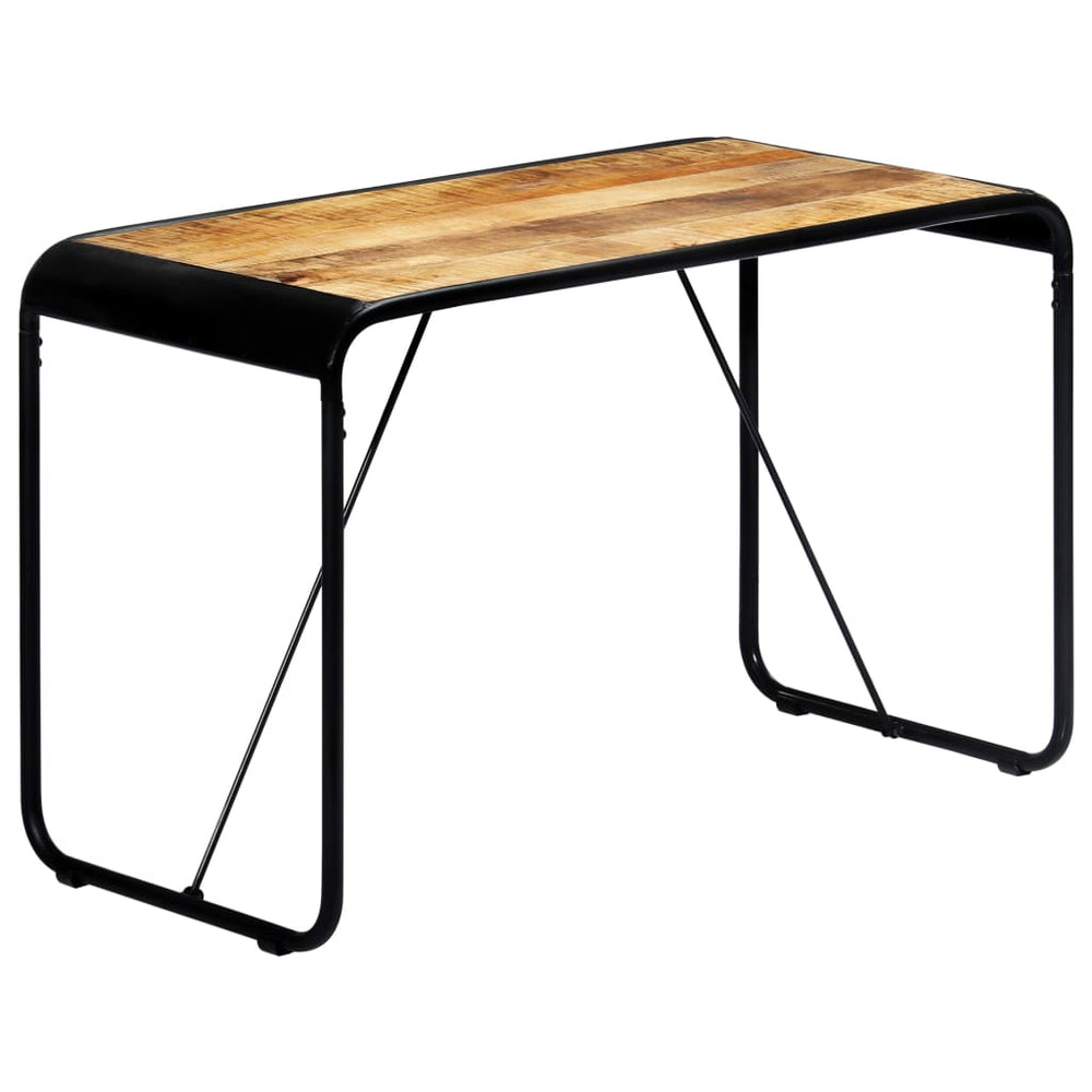 vidaXL Dining Table 118x60x76 cm Rough Solid Mango Wood