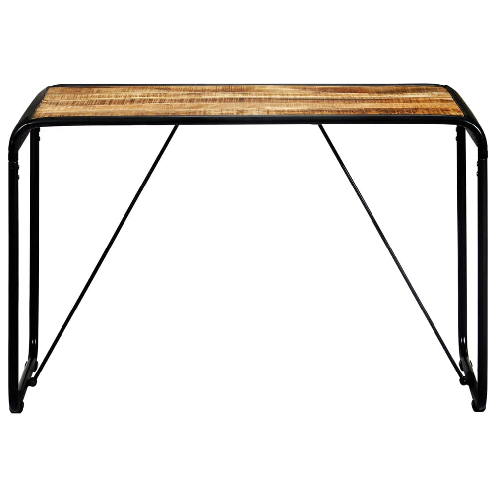 vidaXL Dining Table 118x60x76 cm Rough Solid Mango Wood