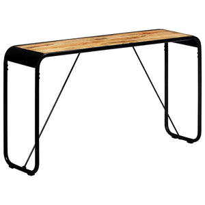 vidaXL Console Table 140x35x76 cm Rough Solid Mango Wood