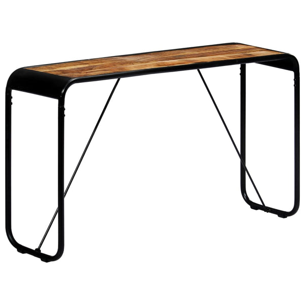 vidaXL Console Table 140x35x76 cm Rough Solid Mango Wood