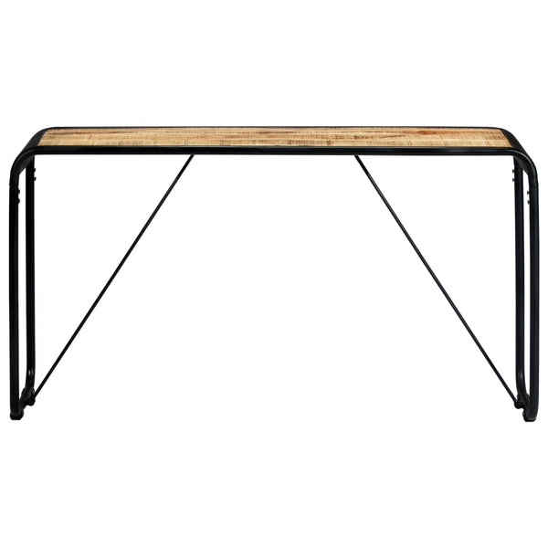 vidaXL Console Table 140x35x76 cm Rough Solid Mango Wood