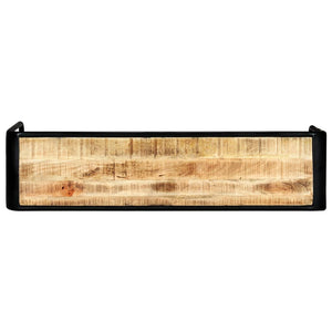 vidaXL Console Table 140x35x76 cm Rough Solid Mango Wood
