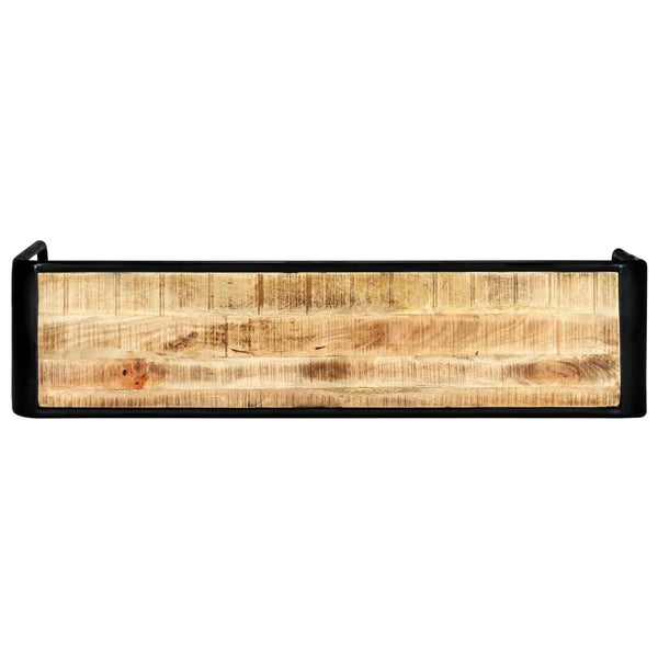 vidaXL Console Table 140x35x76 cm Rough Solid Mango Wood