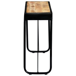 vidaXL Console Table 140x35x76 cm Rough Solid Mango Wood