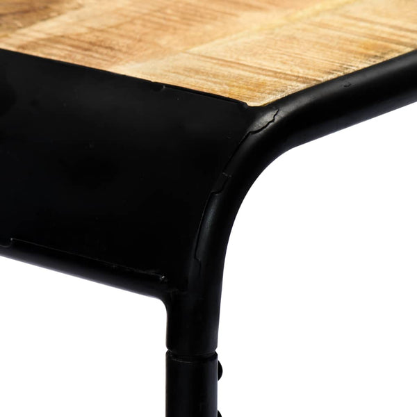 vidaXL Console Table 140x35x76 cm Rough Solid Mango Wood