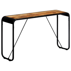vidaXL Console Table 140x35x76 cm Rough Solid Mango Wood