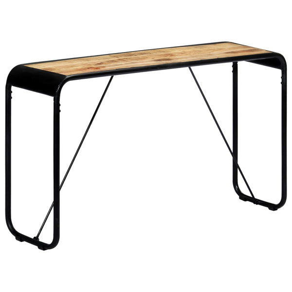 vidaXL Console Table 140x35x76 cm Rough Solid Mango Wood
