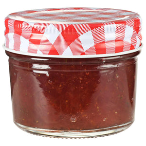 vidaXL Jam Jars with White/Red Lids 48 pcs. 110 ml