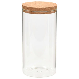 vidaXL Storage Jars with Cork Lids 6 pcs 1100 ml