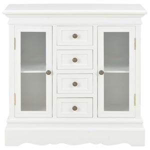 vidaXL Sideboard White 70x28x70 cm Solid Pine Wood