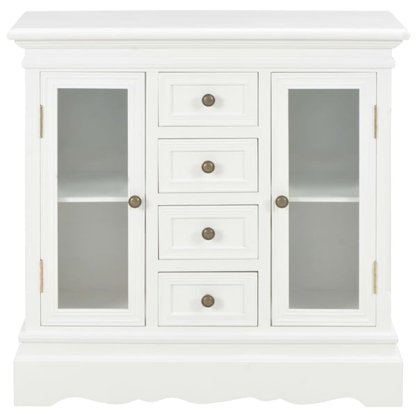vidaXL Sideboard White 70x28x70 cm Solid Pine Wood