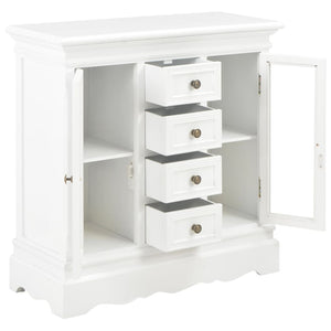 vidaXL Sideboard White 70x28x70 cm Solid Pine Wood
