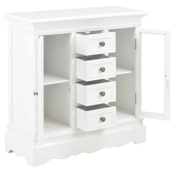 vidaXL Sideboard White 70x28x70 cm Solid Pine Wood
