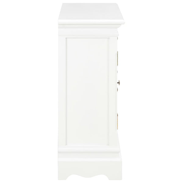 vidaXL Sideboard White 70x28x70 cm Solid Pine Wood