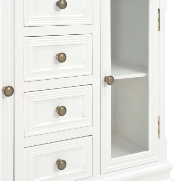 vidaXL Sideboard White 70x28x70 cm Solid Pine Wood