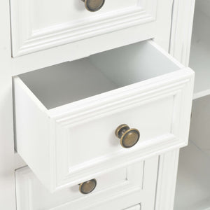 vidaXL Sideboard White 70x28x70 cm Solid Pine Wood