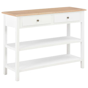 vidaXL Sideboard White 110x35x80 cm MDF