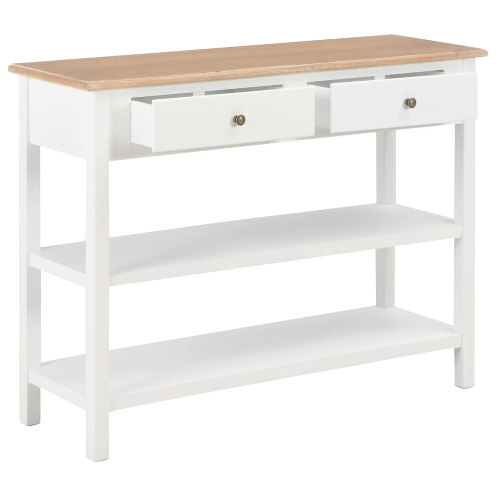 vidaXL Sideboard White 110x35x80 cm MDF