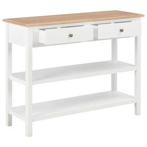 vidaXL Sideboard White 110x35x80 cm MDF