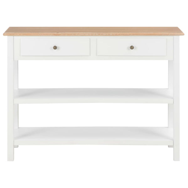 vidaXL Sideboard White 110x35x80 cm MDF
