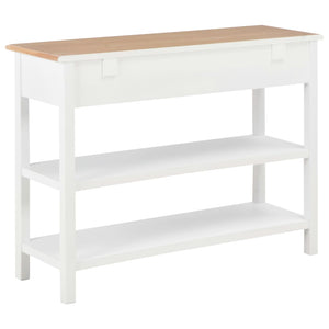 vidaXL Sideboard White 110x35x80 cm MDF