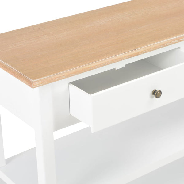 vidaXL Sideboard White 110x35x80 cm MDF