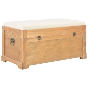 vidaXL Storage Chest with Cushion 80x40x40 cm MDF