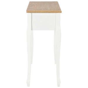 vidaXL Dressing Table Console Table with 3 Drawers White