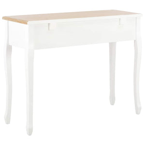 vidaXL Dressing Table Console Table with 3 Drawers White