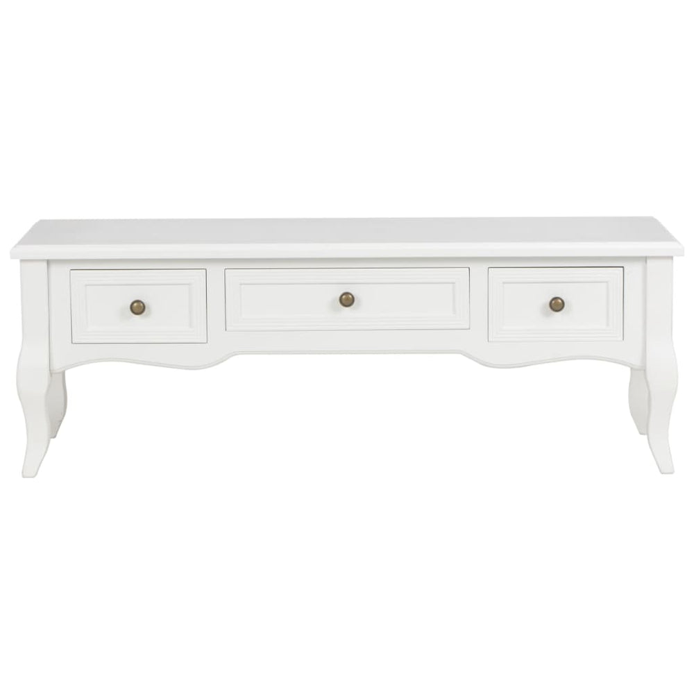 vidaXL TV Cabinet White 100 x 35 x 35 cm Wood