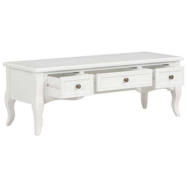 vidaXL TV Cabinet White 100 x 35 x 35 cm Wood