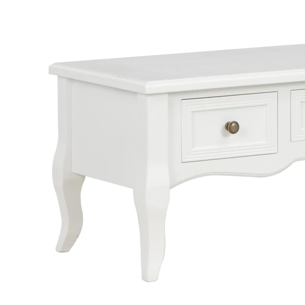 vidaXL TV Cabinet White 100 x 35 x 35 cm Wood