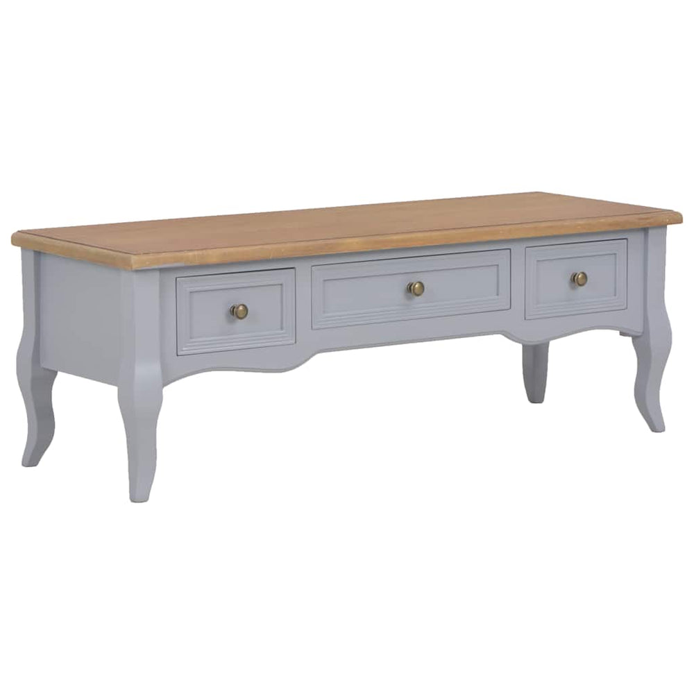 vidaXL TV Cabinet Grey 100 x 35 x 35 cm Wood