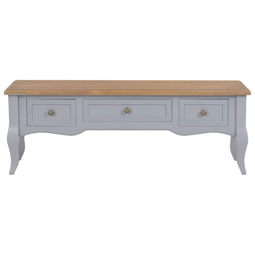 vidaXL TV Cabinet Grey 100 x 35 x 35 cm Wood