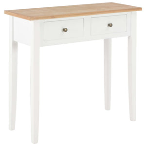 vidaXL Dressing Table Console Table White 79 x 30 x 74 cm Wood