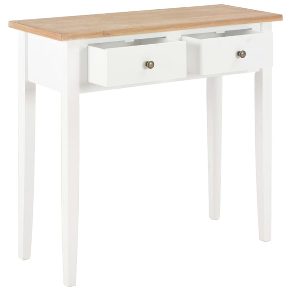 vidaXL Dressing Table Console Table White 79 x 30 x 74 cm Wood