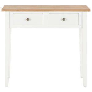 vidaXL Dressing Table Console Table White 79 x 30 x 74 cm Wood