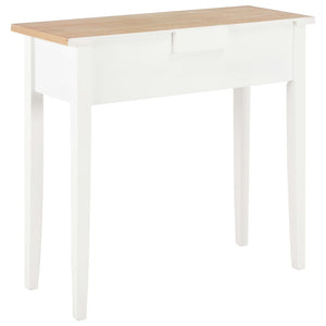 vidaXL Dressing Table Console Table White 79 x 30 x 74 cm Wood