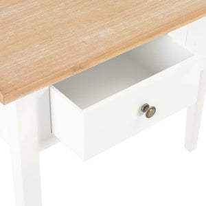 vidaXL Dressing Table Console Table White 79 x 30 x 74 cm Wood