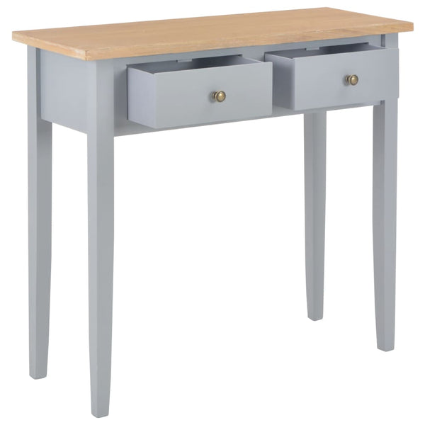 vidaXL Dressing Table Console Table Grey 79 x 30 x 74 cm Wood