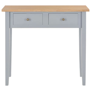 vidaXL Dressing Table Console Table Grey 79 x 30 x 74 cm Wood