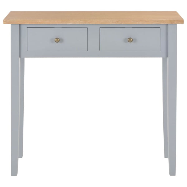 vidaXL Dressing Table Console Table Grey 79 x 30 x 74 cm Wood
