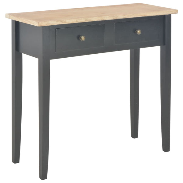 vidaXL Dressing Table Console Table Black 79x30x74 cm Wood